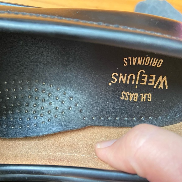 GH Bass weejuns Whitney lug black size women’s 8 - Picture 4 of 6